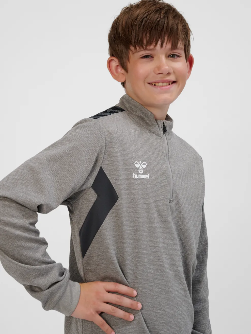 hmlAUTHENTIC HALF ZIP SWEAT KIDS