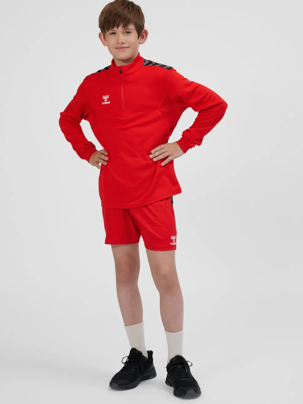 hmlAUTHENTIC HALF ZIP SWEAT KIDS