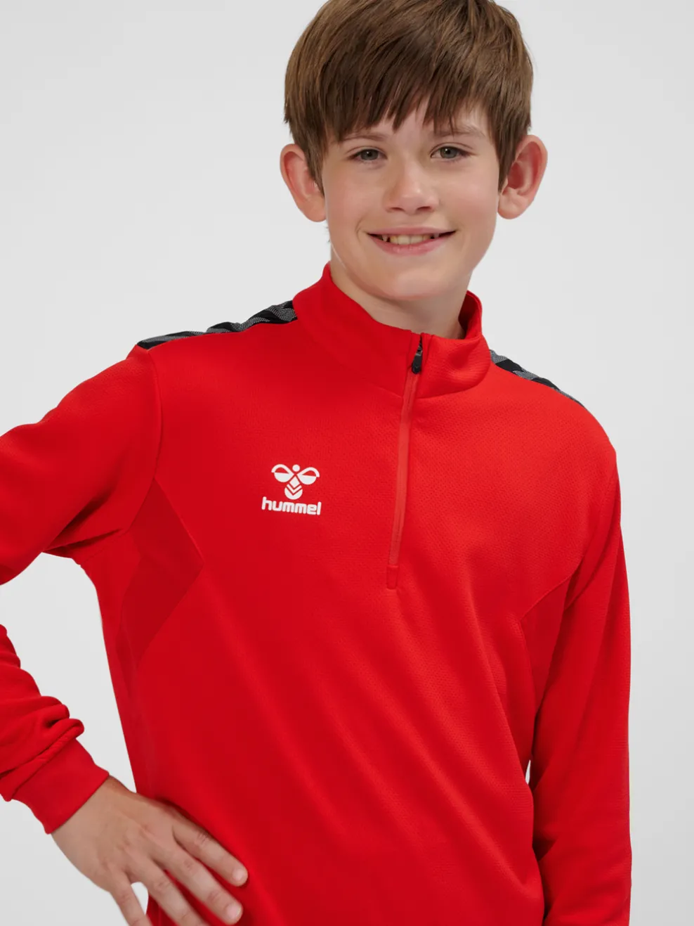 hmlAUTHENTIC HALF ZIP SWEAT KIDS