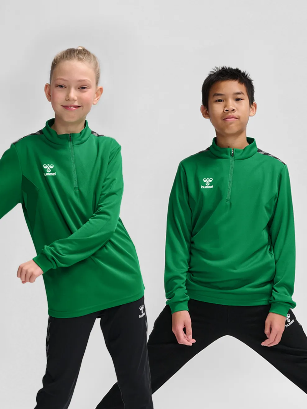 hmlAUTHENTIC HALF ZIP SWEAT KIDS