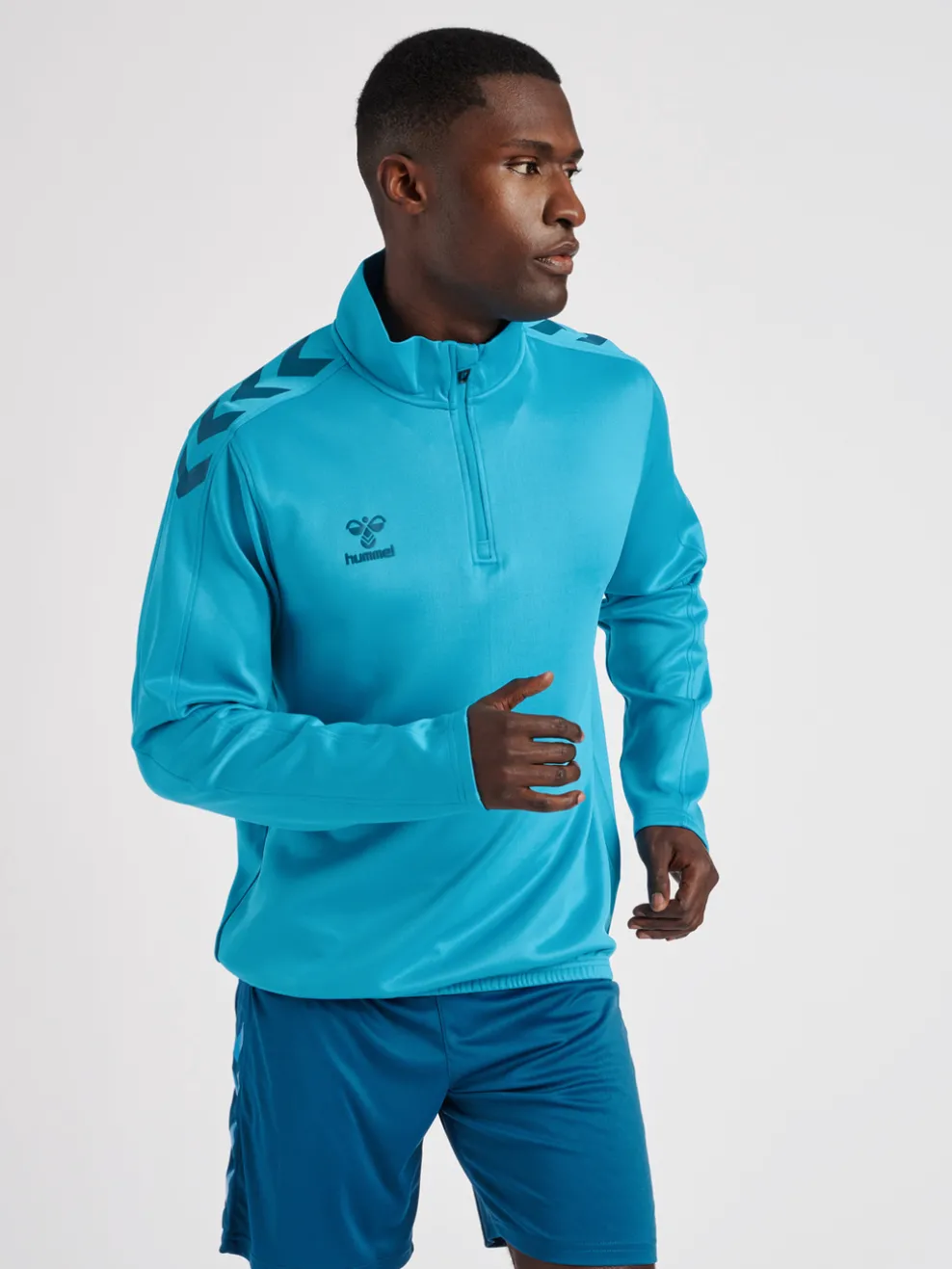 hmlCORE XK HALF ZIP POLY SWEAT