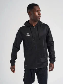 hmlCORE XK POLY ZIP HOOD SWEAT