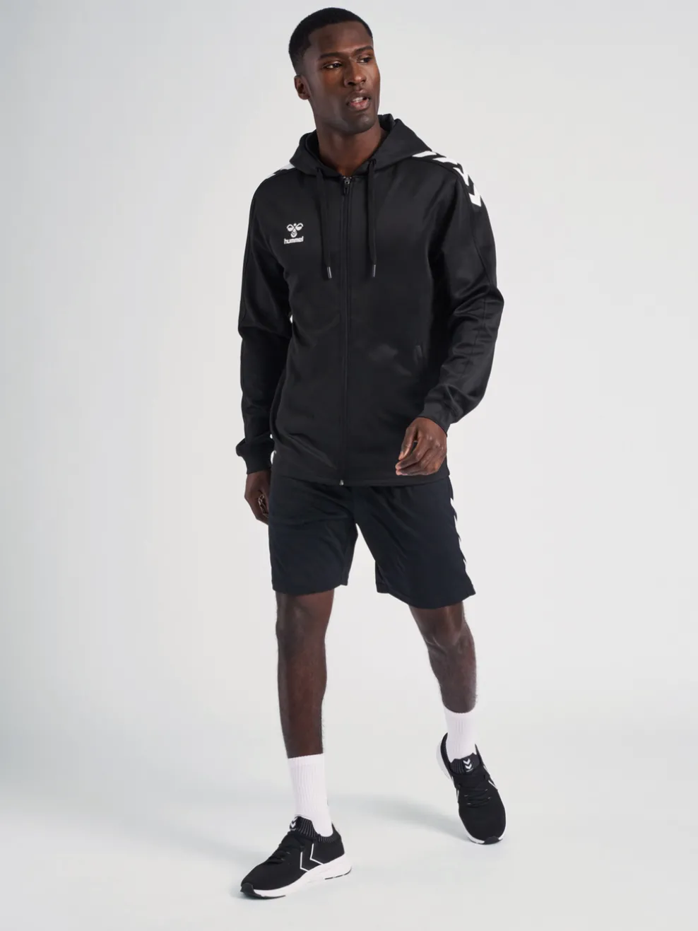 hmlCORE XK POLY ZIP HOOD SWEAT