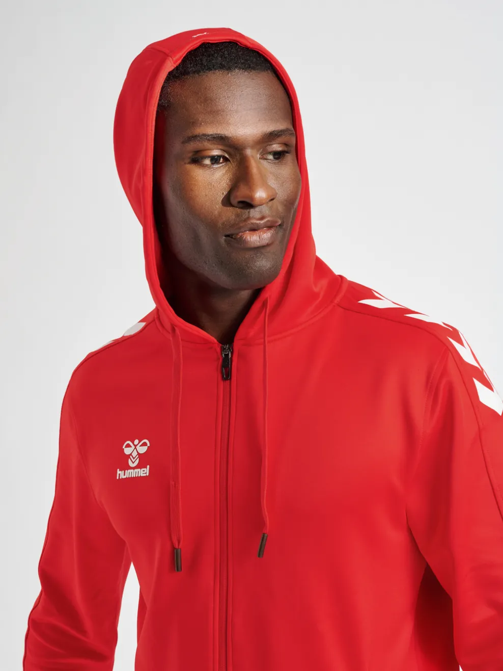 hmlCORE XK POLY ZIP HOOD SWEAT