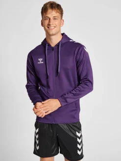 hmlCORE XK POLY ZIP HOOD SWEAT
