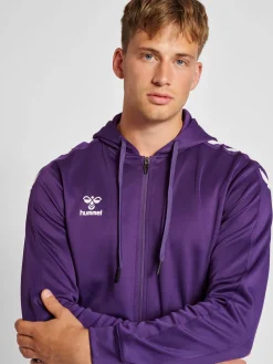 hmlCORE XK POLY ZIP HOOD SWEAT