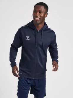 hmlCORE XK POLY ZIP HOOD SWEAT