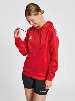 hmlCORE XK POLY ZIP HOOD SWEAT WOMA