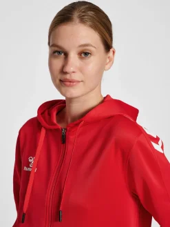 hmlCORE XK POLY ZIP HOOD SWEAT WOMA