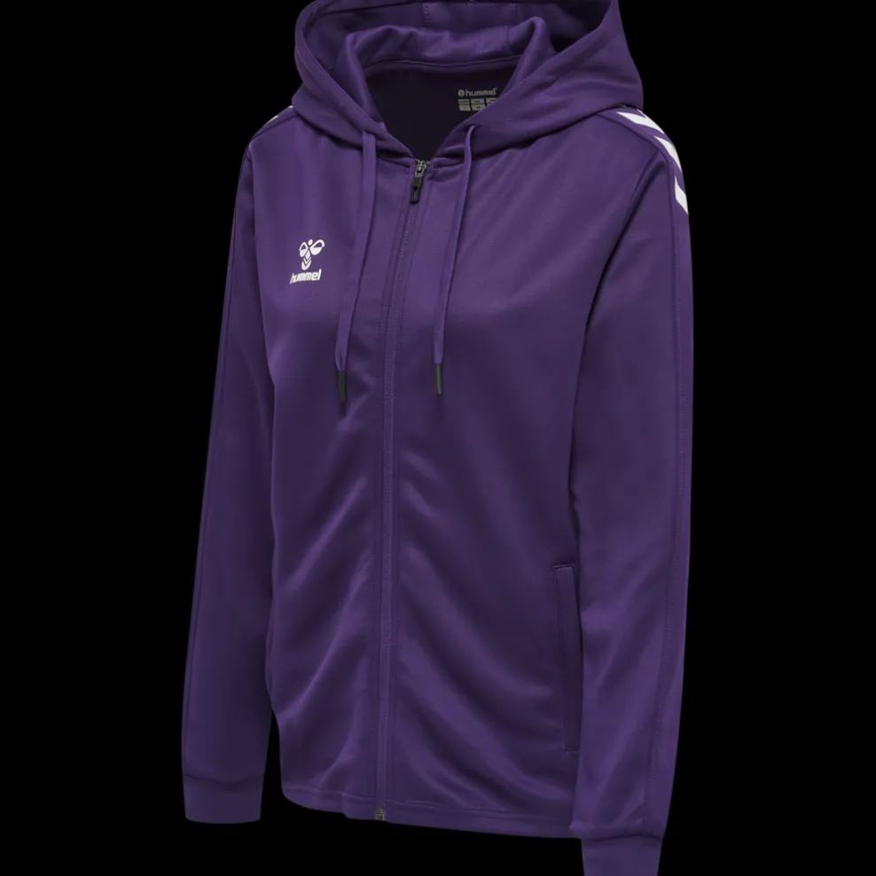 hmlCORE XK POLY ZIP HOOD SWEAT WOMA