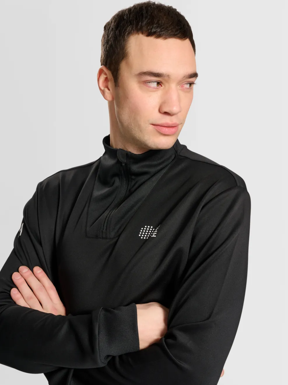 hmlCOURT HALF ZIP L/S