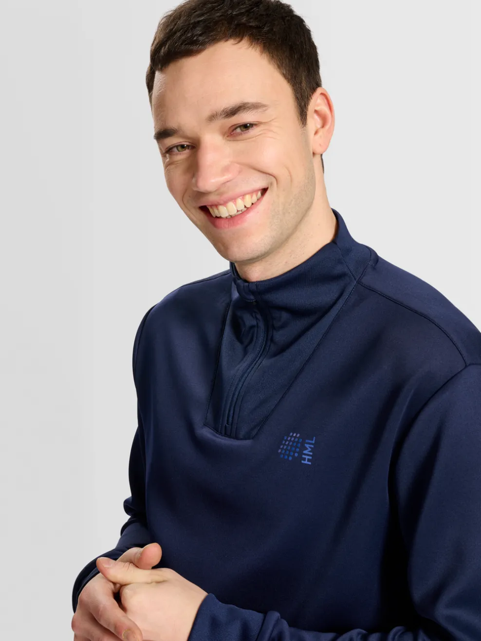 hmlCOURT HALF ZIP L/S