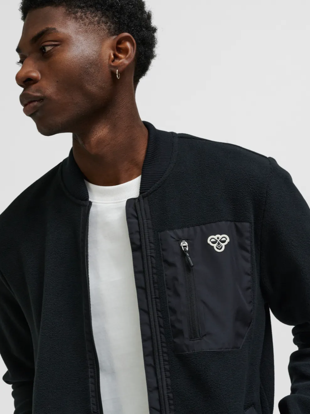 hmlFLEECE ZIP JACKET BEE