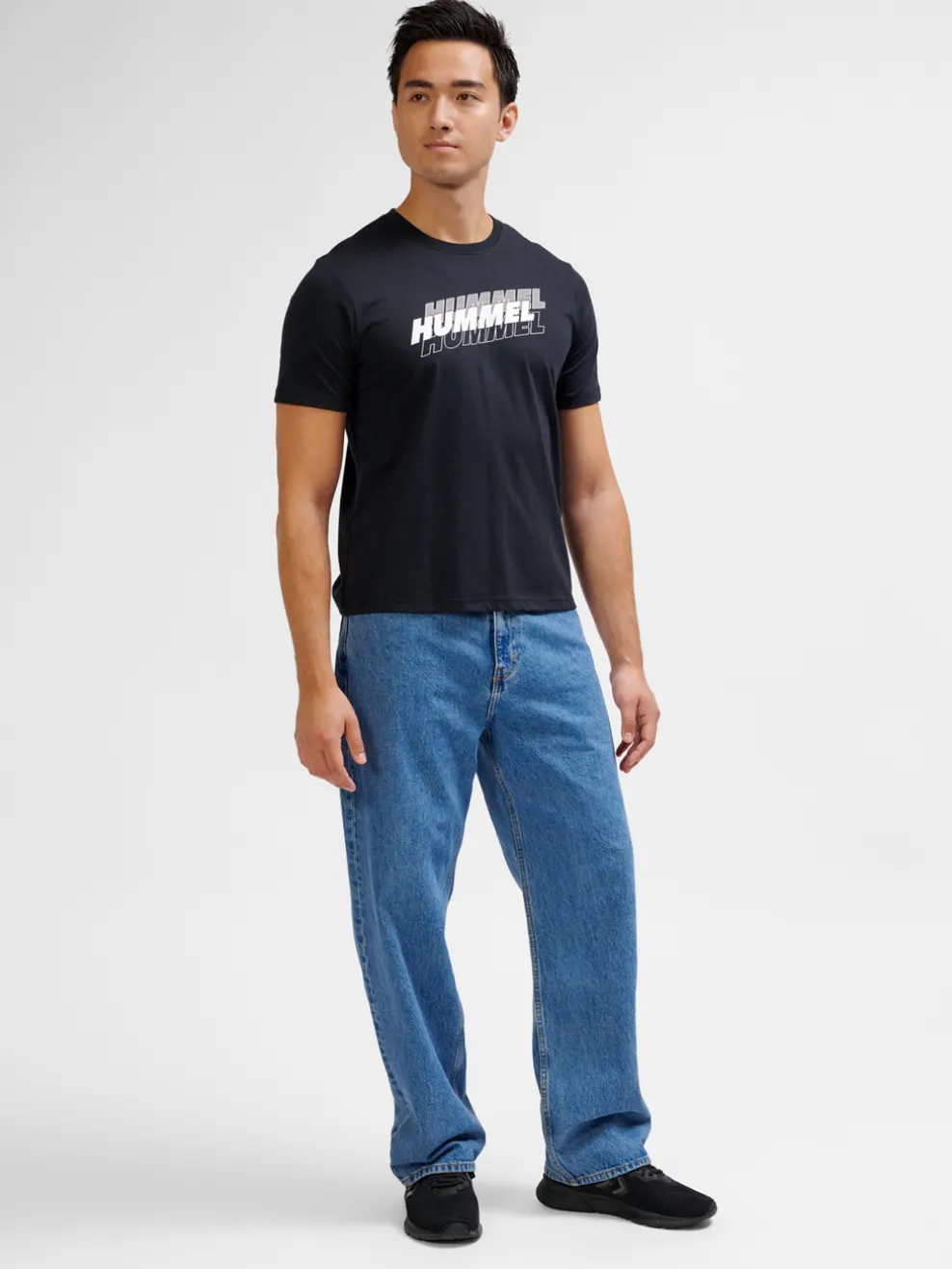 hmlGRAPHIC TRIPLE LOGO COTTON TEE