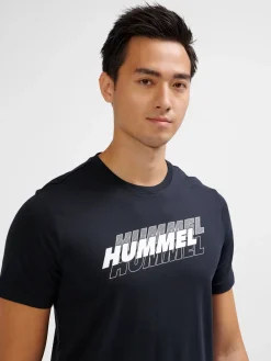 hmlGRAPHIC TRIPLE LOGO COTTON TEE