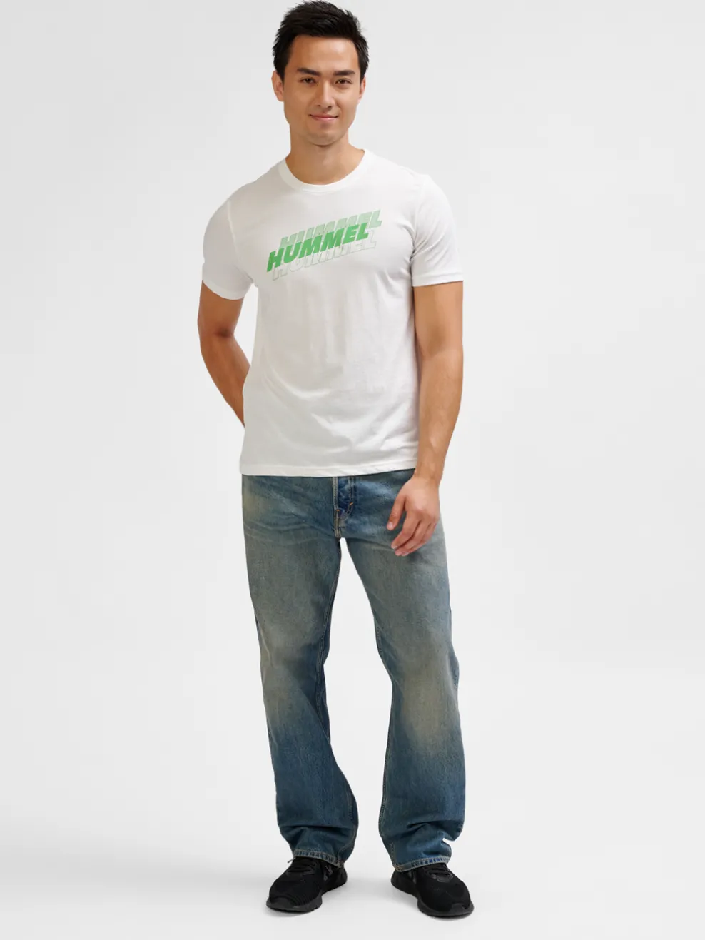 hmlGRAPHIC TRIPLE LOGO COTTON TEE