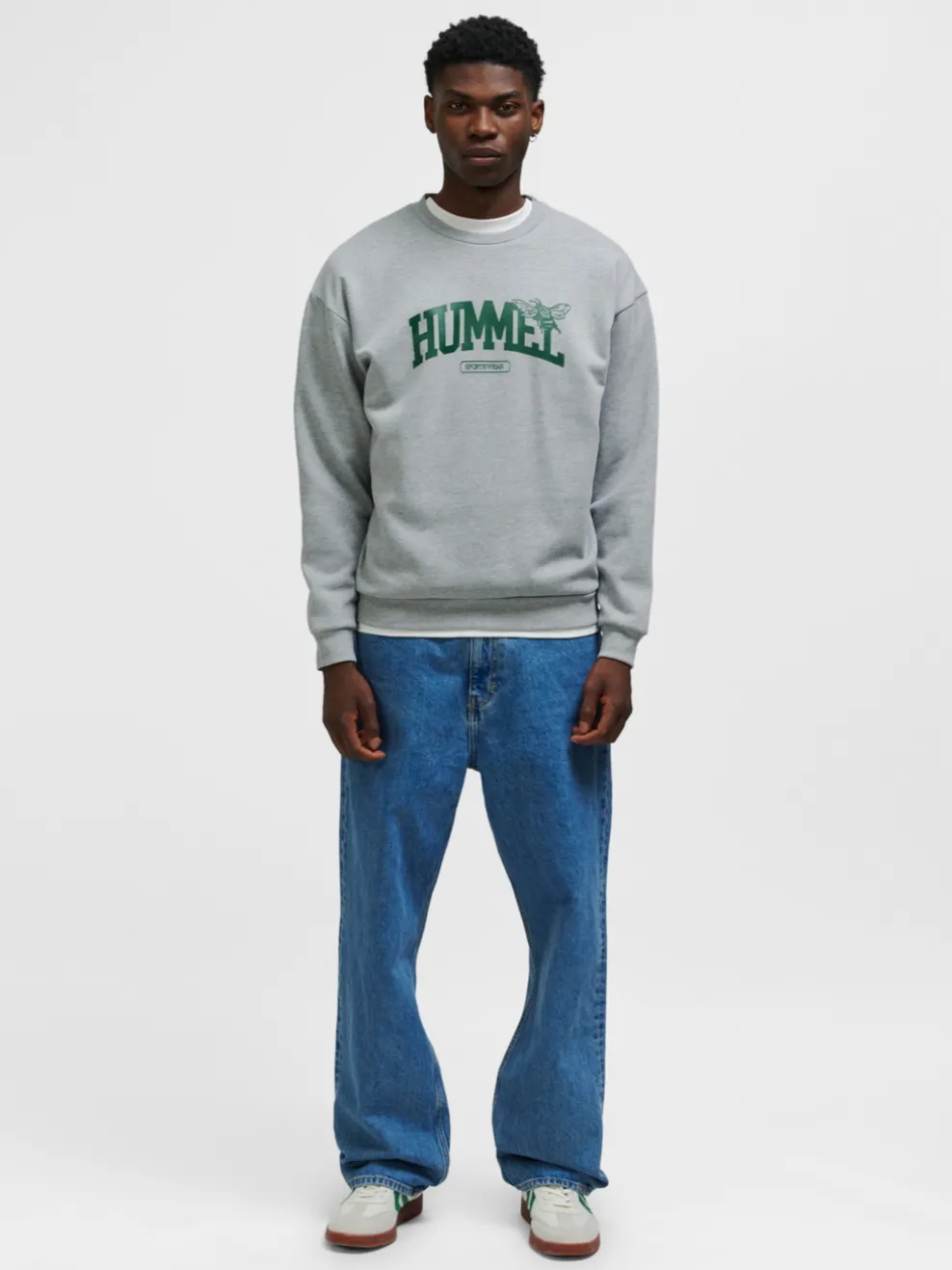 hmlLOOSE CREWNECK UNIVERSITY BEE