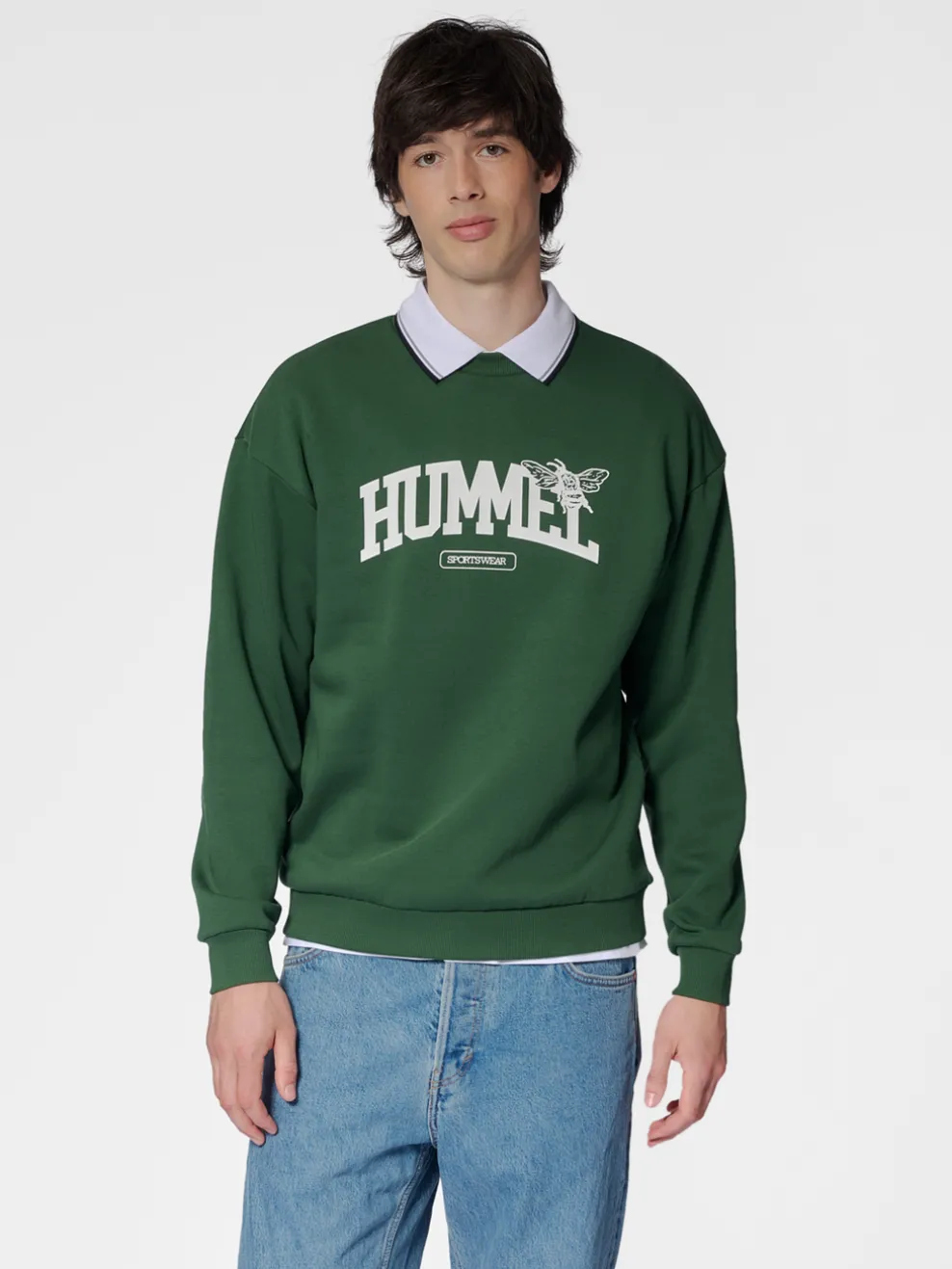 hmlLOOSE CREWNECK UNIVERSITY BEE