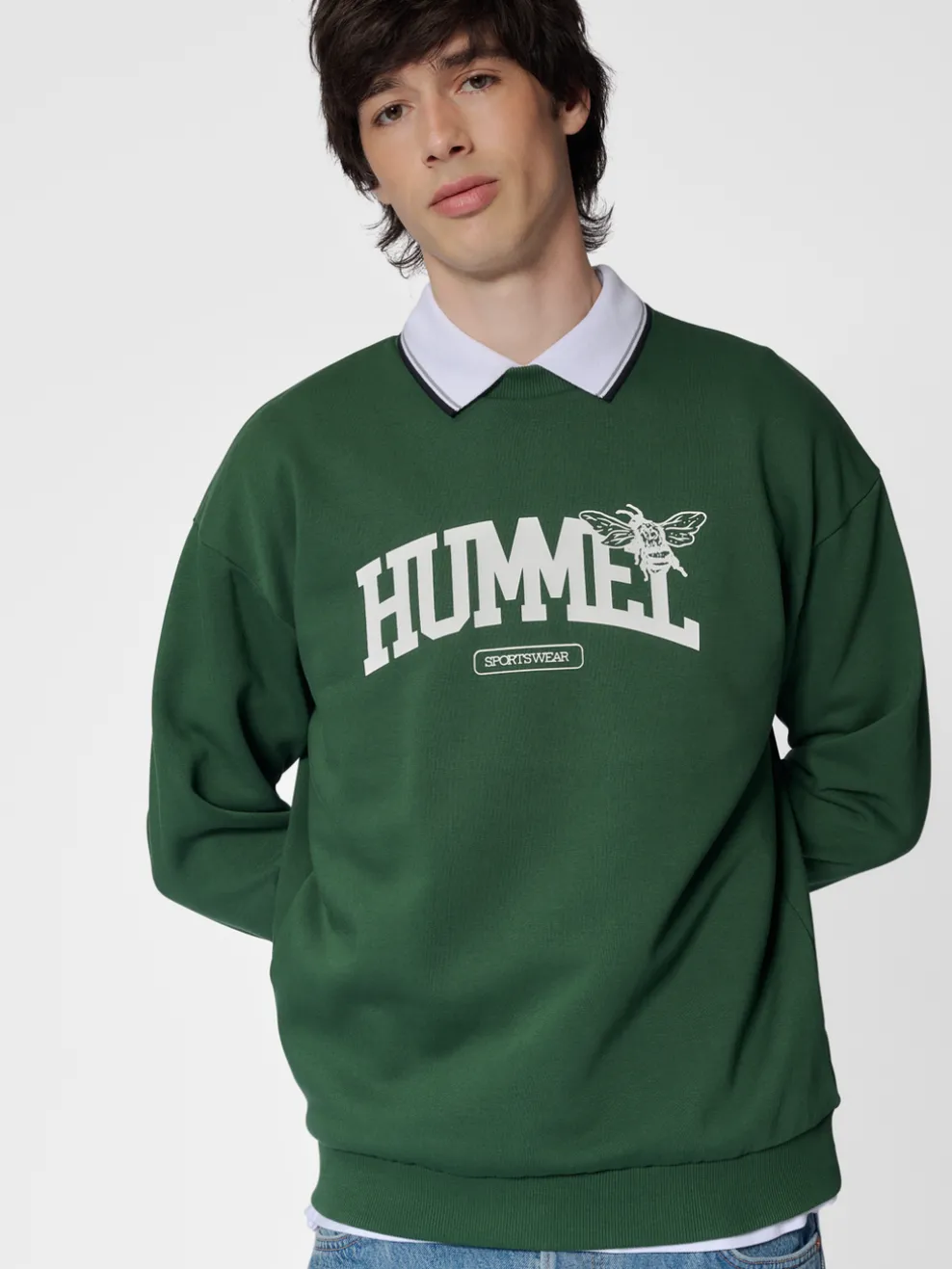hmlLOOSE CREWNECK UNIVERSITY BEE