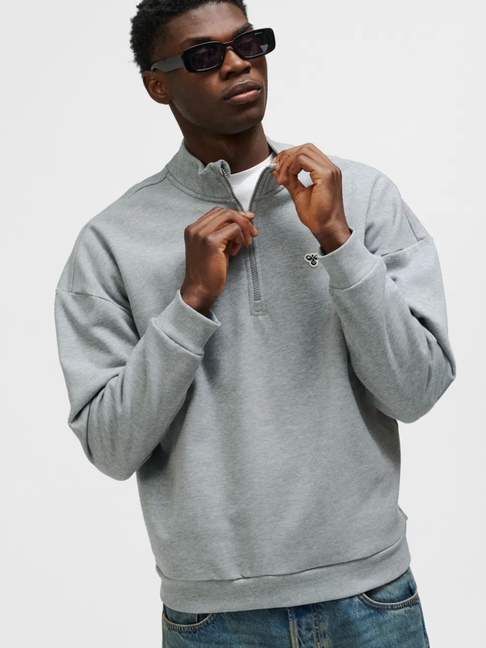 hmlLOOSE HALF ZIP BEE