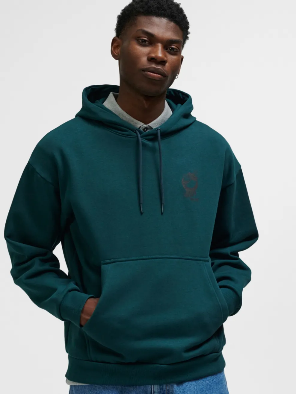hmlLOOSE HOODIE WRONG YELLOW