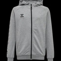 hmlMOVE GRID COTTON ZIP HOODIE KIDS