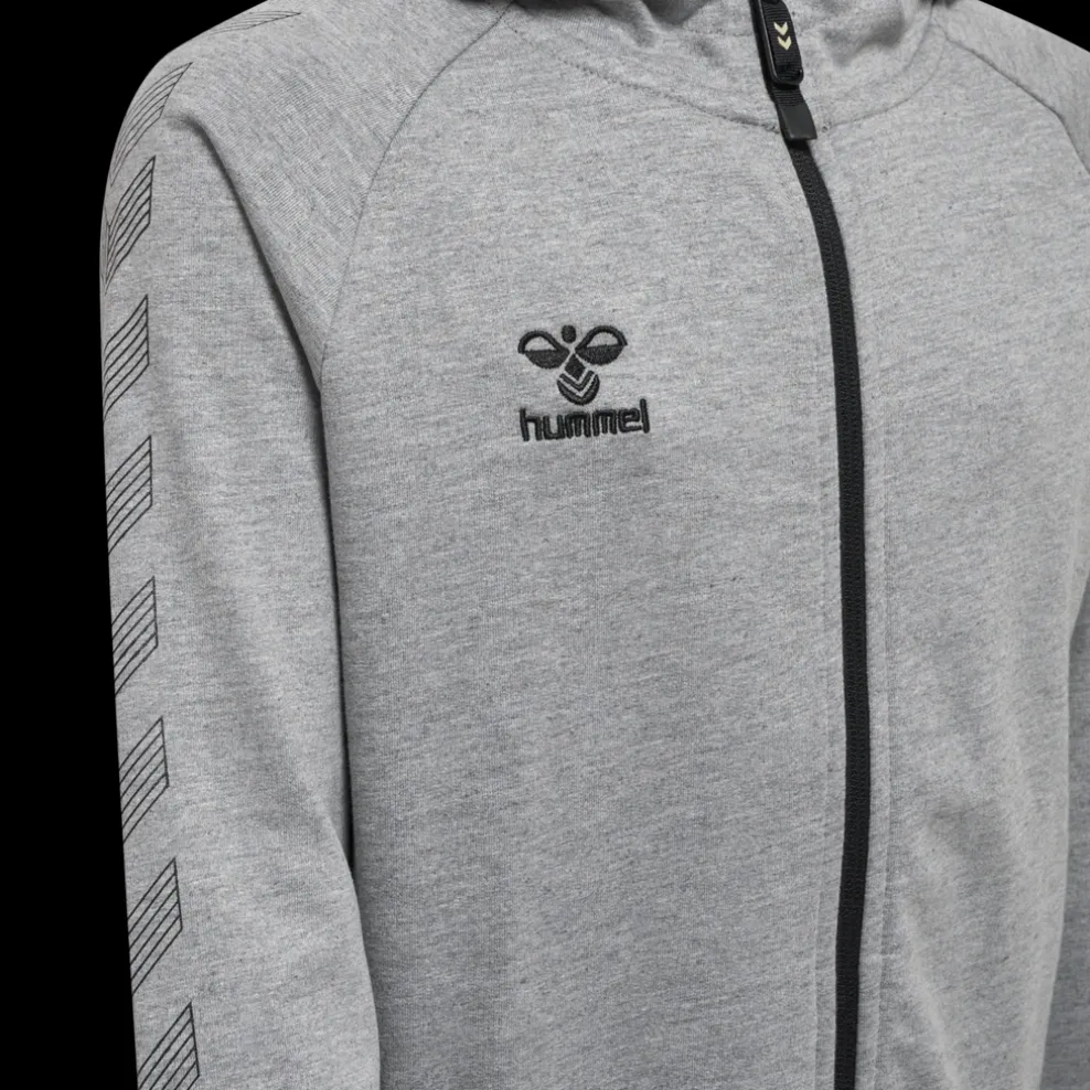 hmlMOVE GRID COTTON ZIP HOODIE KIDS