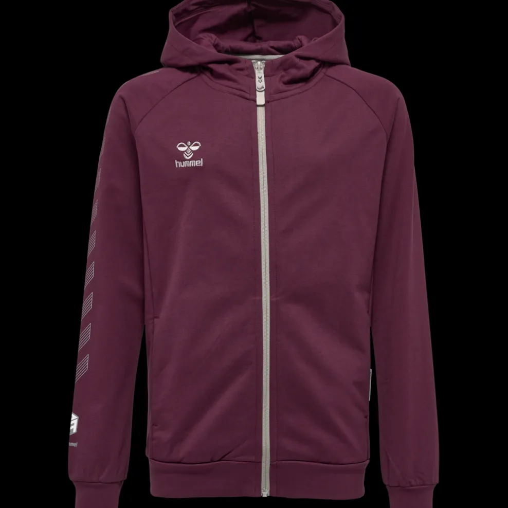 hmlMOVE GRID COTTON ZIP HOODIE KIDS