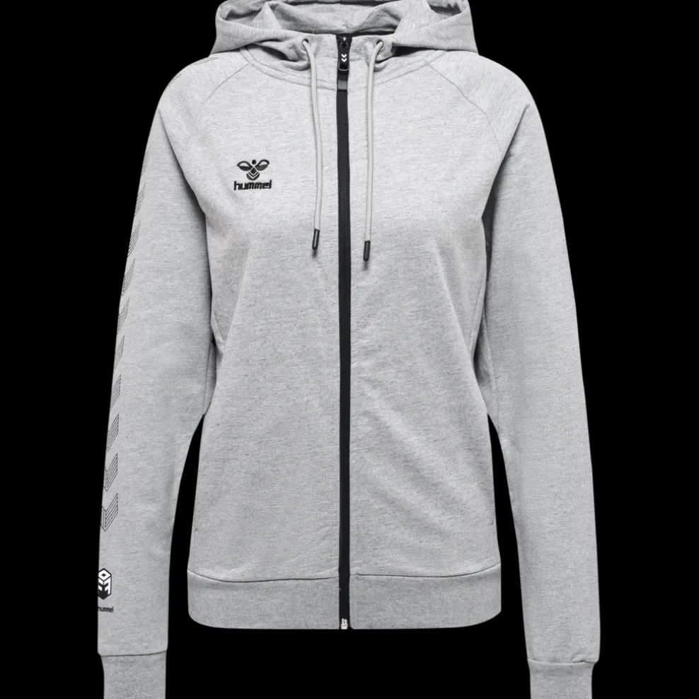 hmlMOVE GRID COTTON ZIP HOODIE WOMA