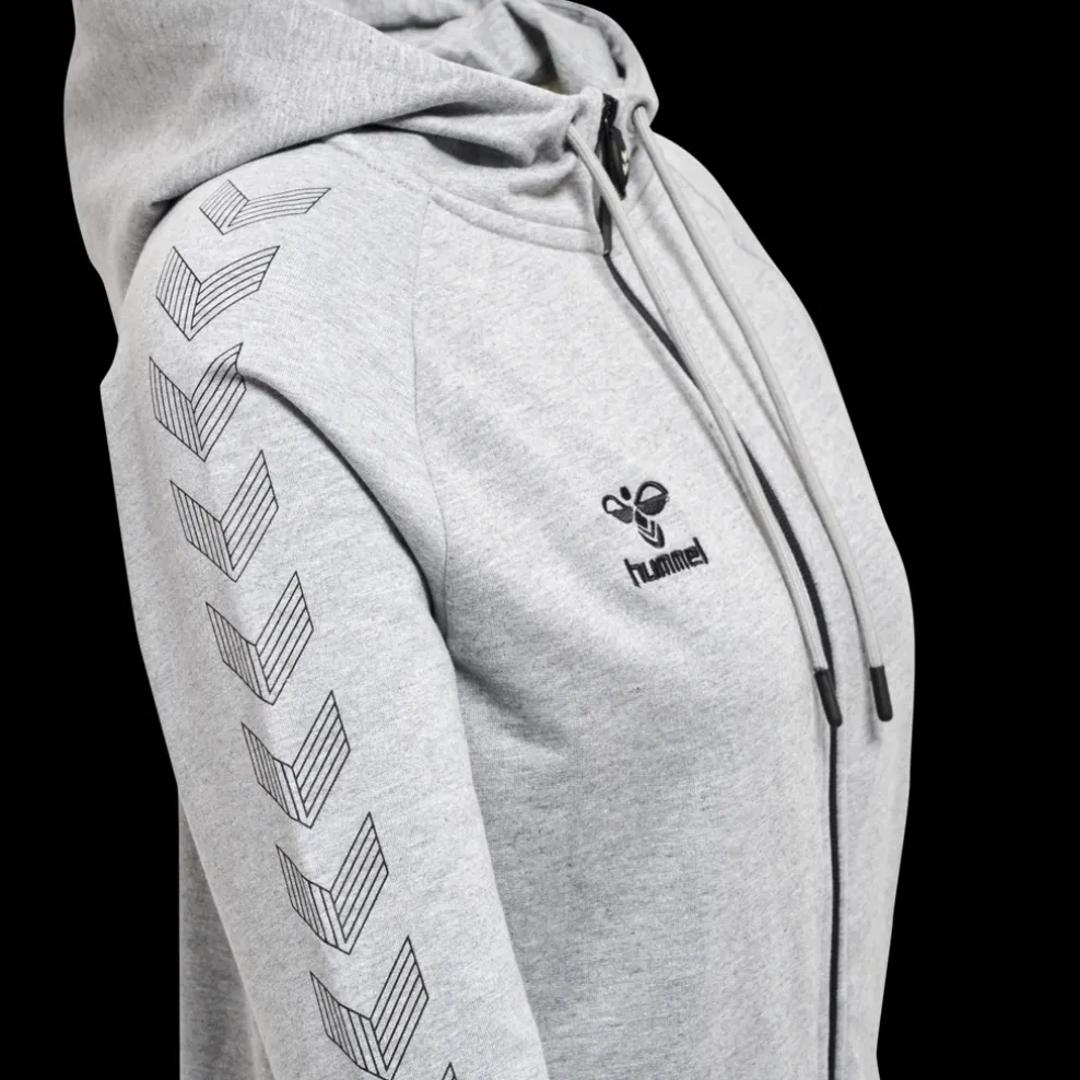 hmlMOVE GRID COTTON ZIP HOODIE WOMA