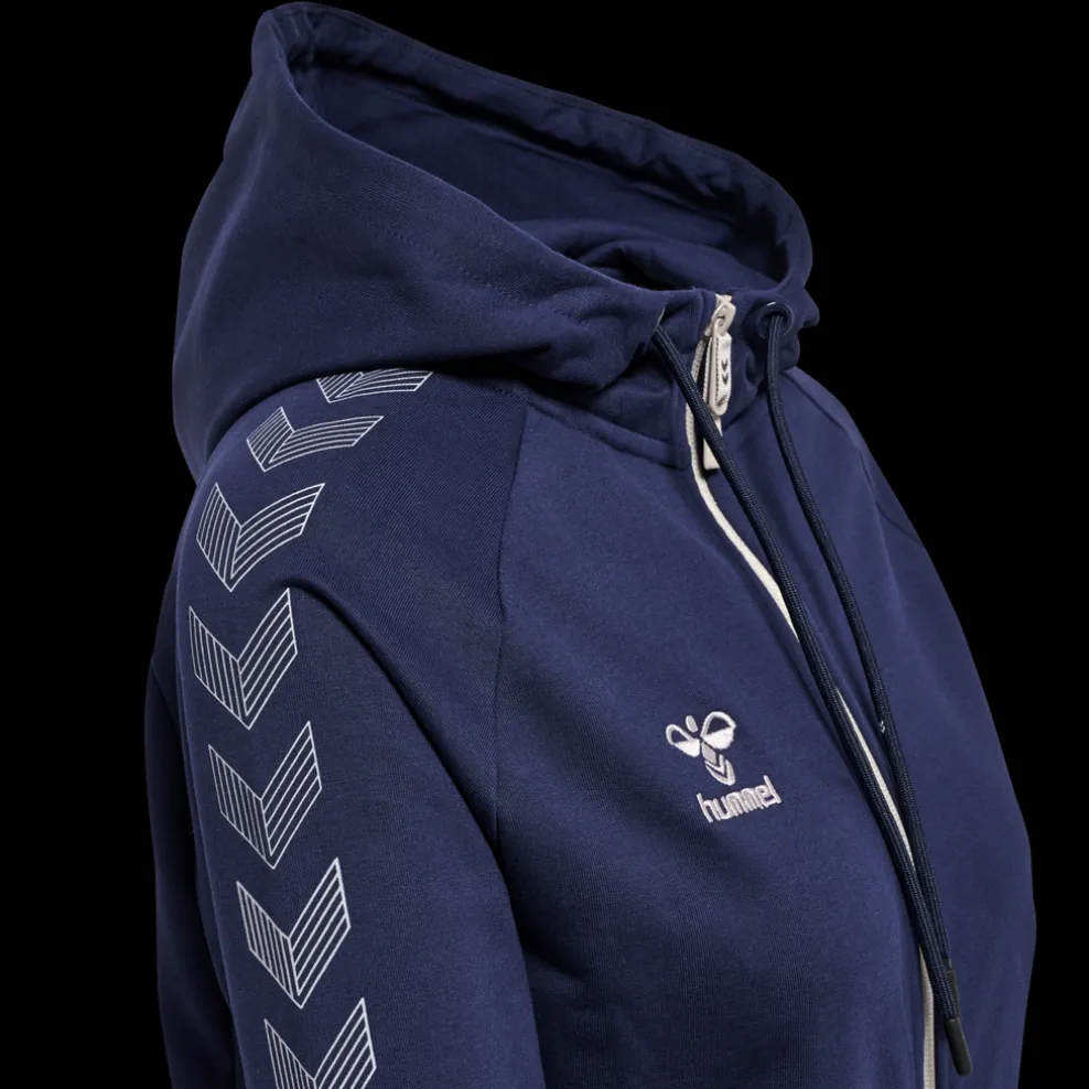 hmlMOVE GRID COTTON ZIP HOODIE WOMA