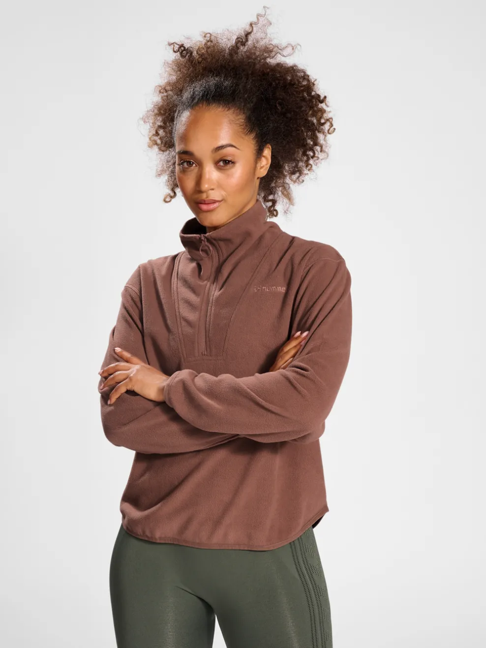 hmlMT CONNECT LOOSE HALF ZIP