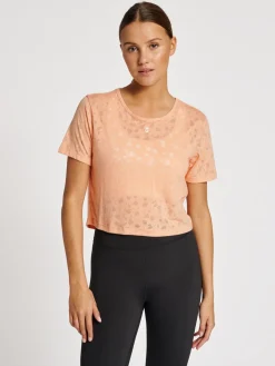 hmlMT IRIS BURNOUT CROP T-SHIRT