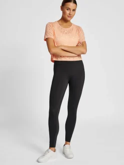 hmlMT IRIS BURNOUT CROP T-SHIRT