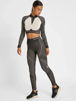 hmlMT MILA SEAMLESS CROP HALF ZIP