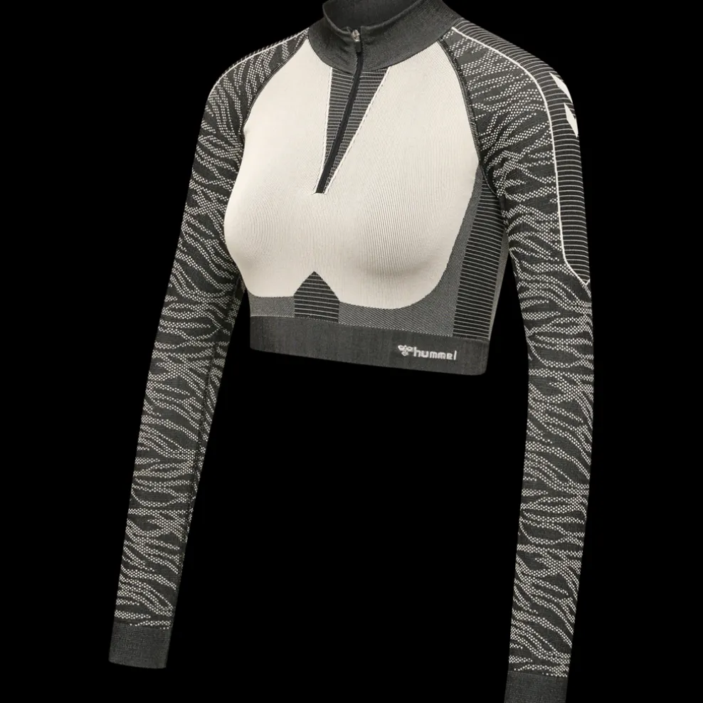 hmlMT MILA SEAMLESS CROP HALF ZIP
