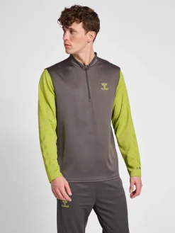 hmlONGRID 1/2 ZIP POLY SWEAT