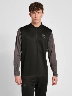 hmlONGRID 1/2 ZIP POLY SWEAT