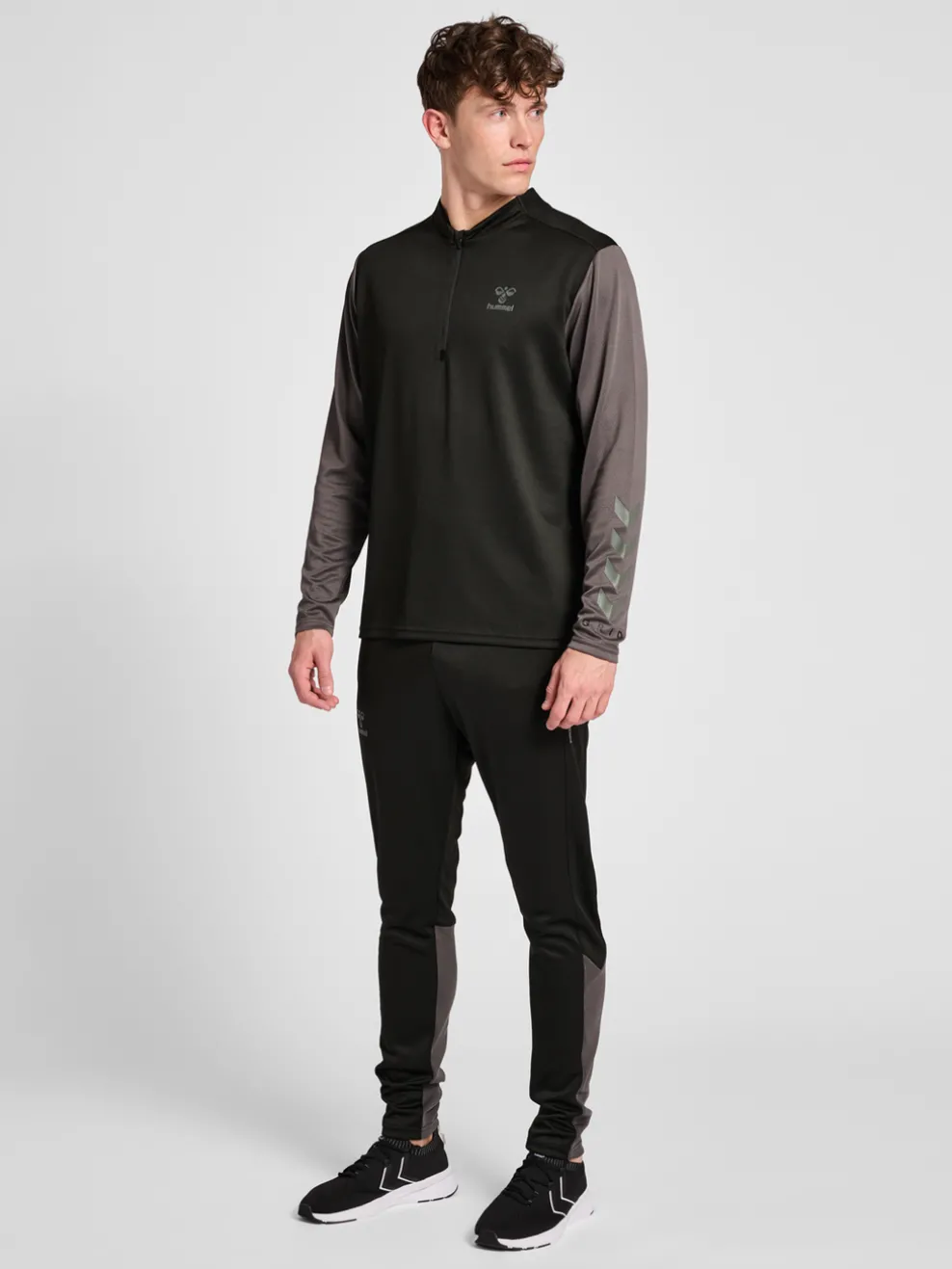 hmlONGRID 1/2 ZIP POLY SWEAT