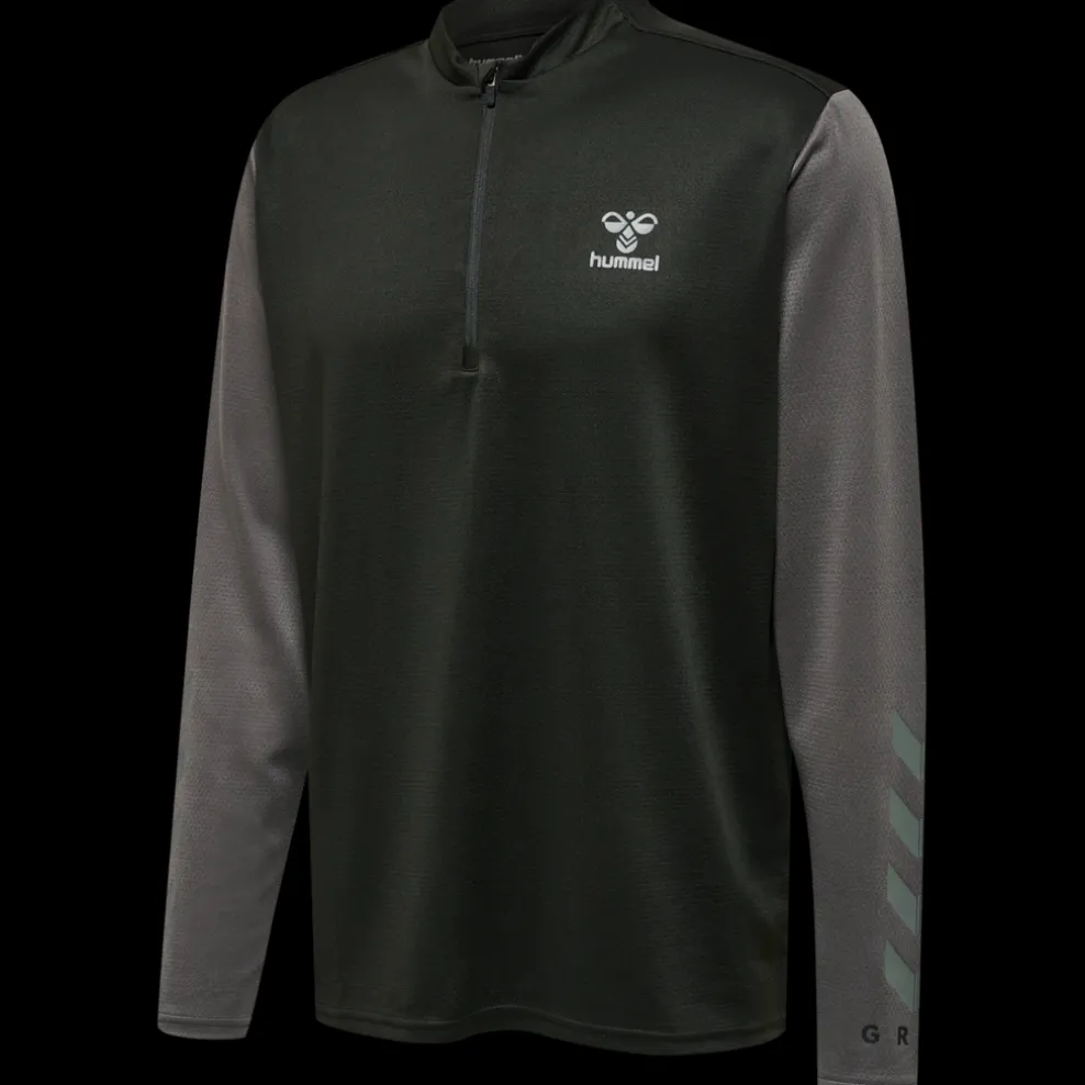 hmlONGRID 1/2 ZIP POLY SWEAT
