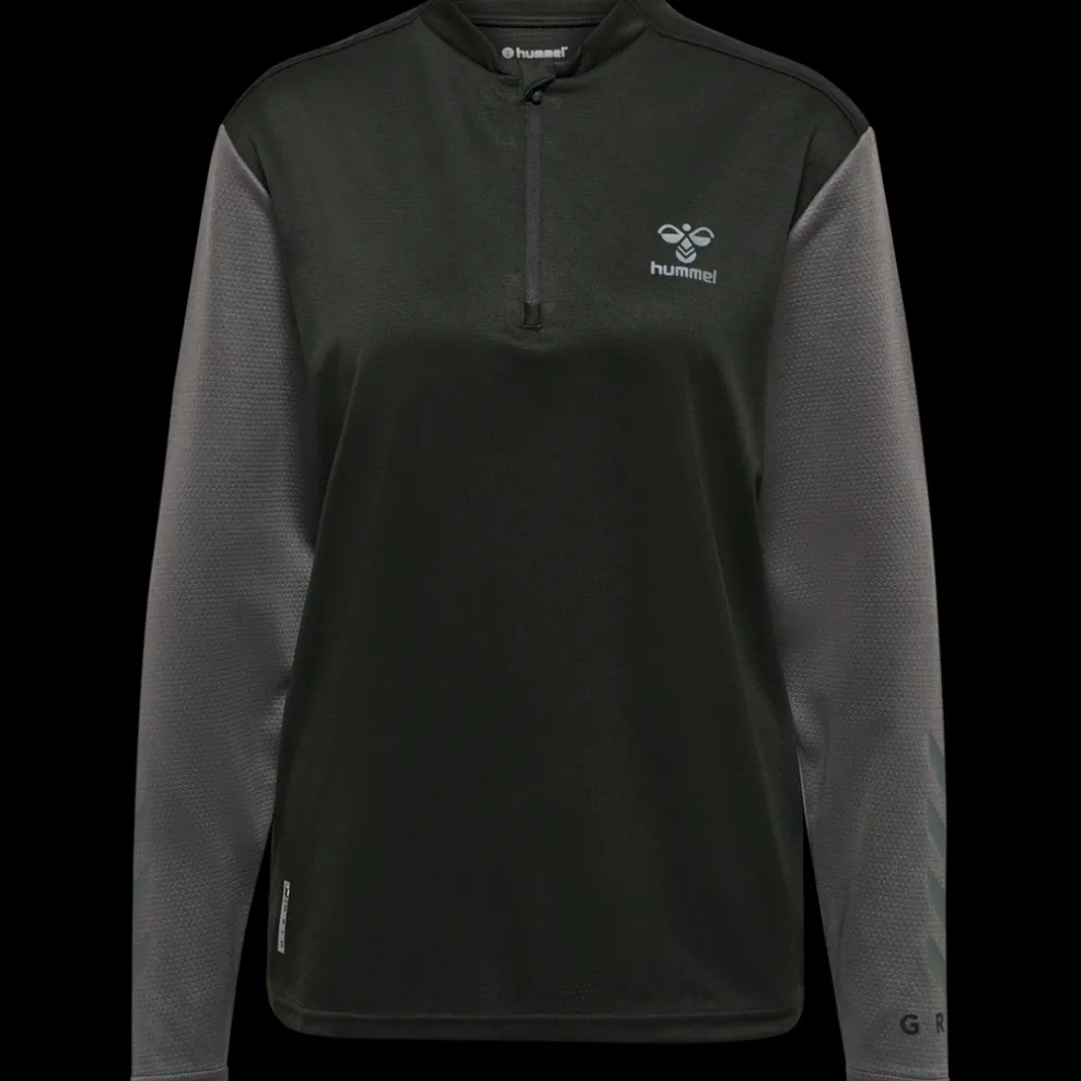 hmlONGRID 1/2 ZIP POLY SWEAT WO