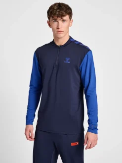 hmlPRO GRID HALF ZIP TRAINING L/S