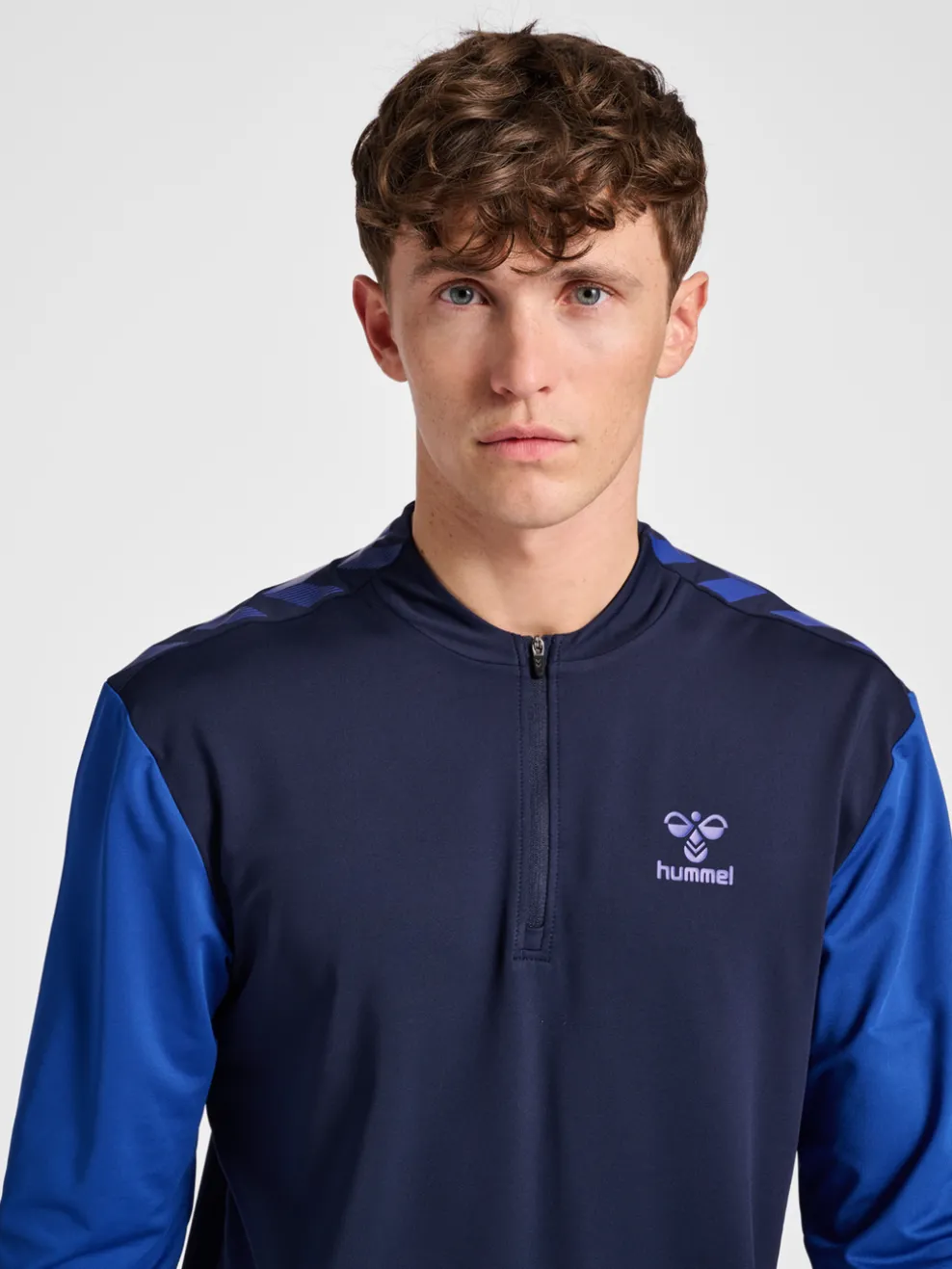 hmlPRO GRID HALF ZIP TRAINING L/S