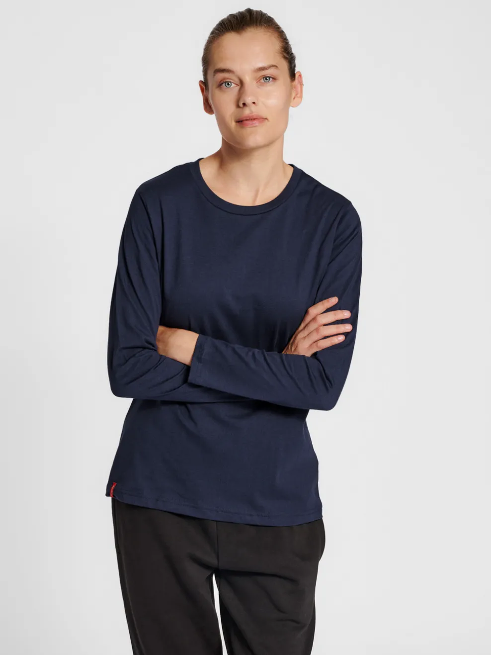 hmlRED BASIC T-SHIRT L/S WOMAN