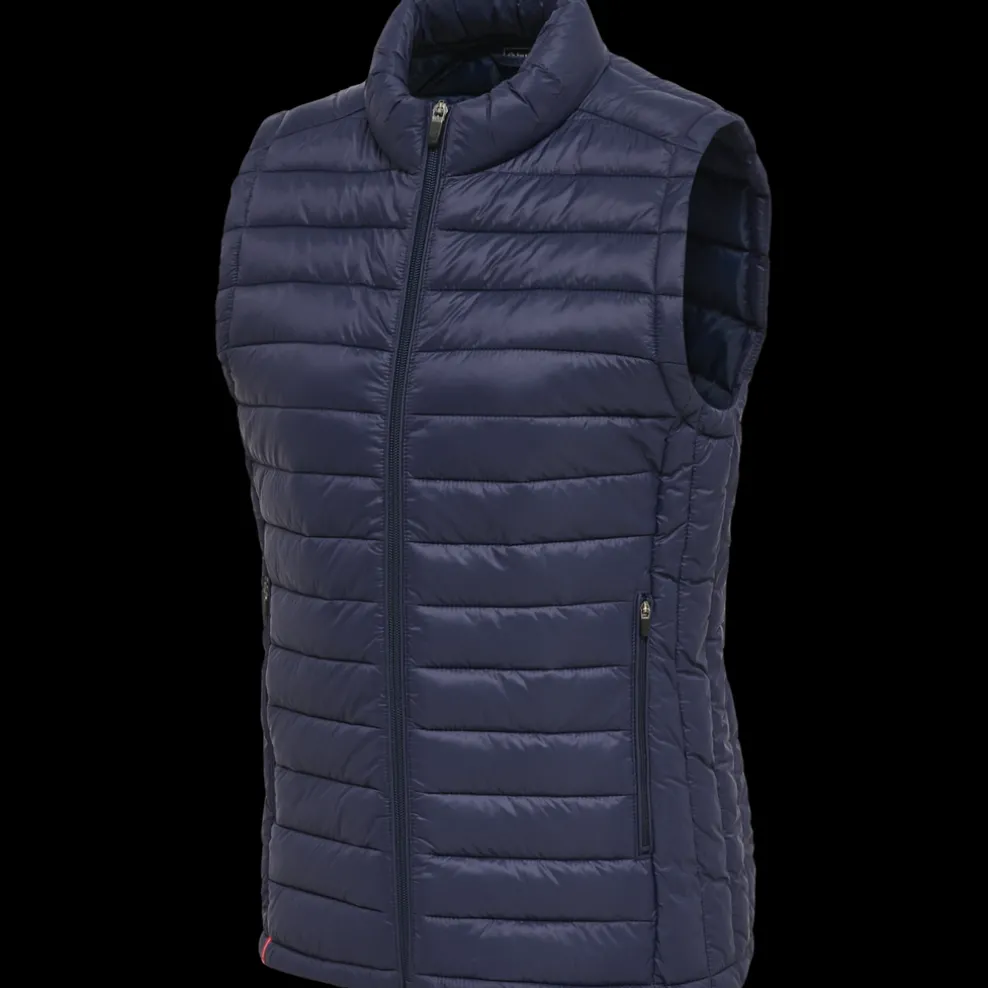 hmlRED QUILTED WAISTCOAT WOMAN