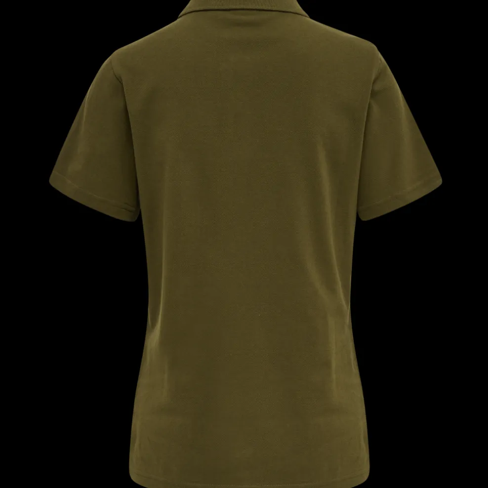 hmlRED STRETCH POLO WOMAN
