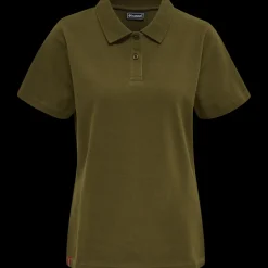 hmlRED STRETCH POLO WOMAN
