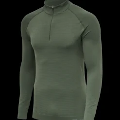 hmlSTROKE SEAMLESS HALF ZIP