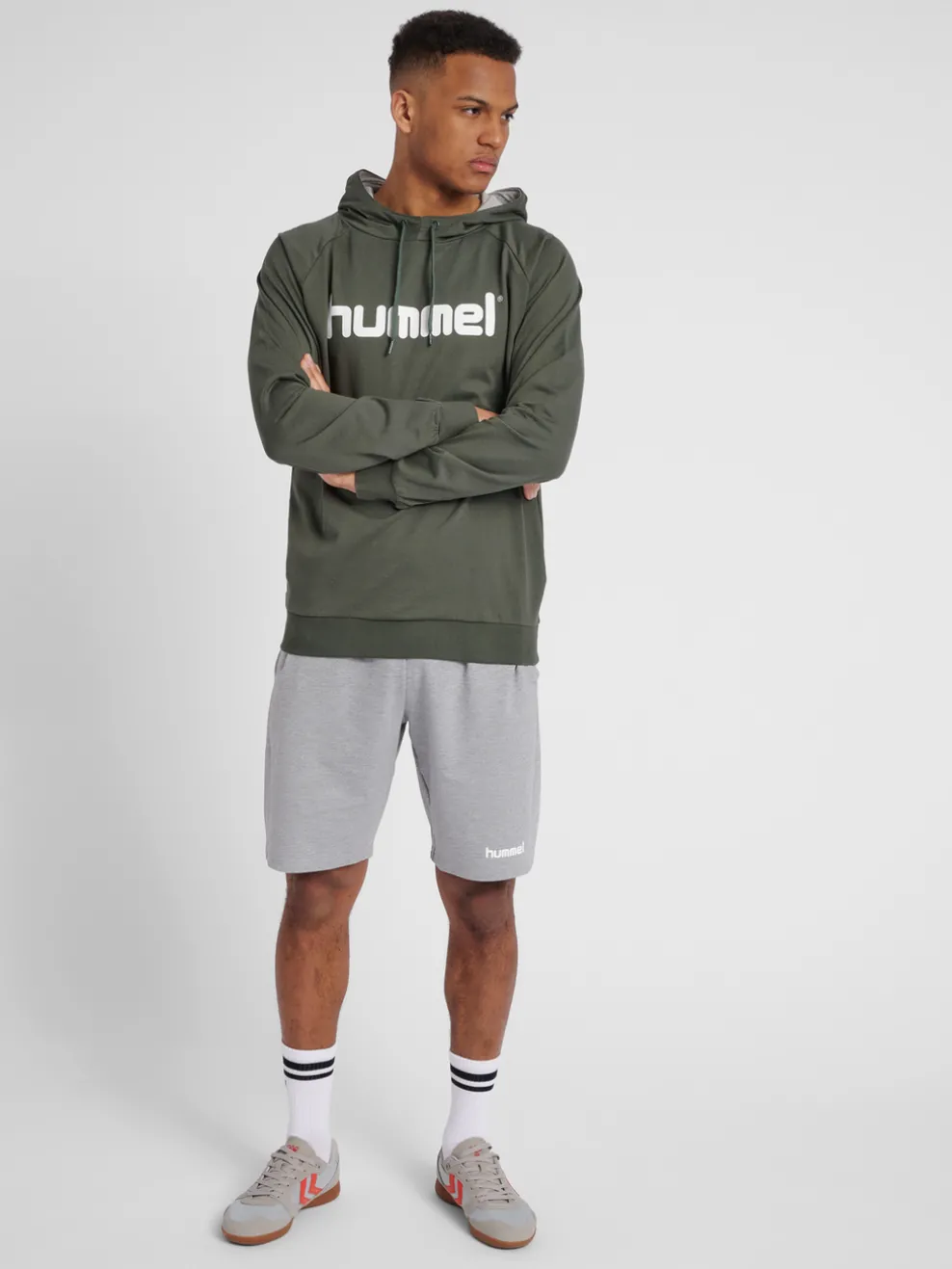 HUMMEL GO COTTON LOGO HOODIE