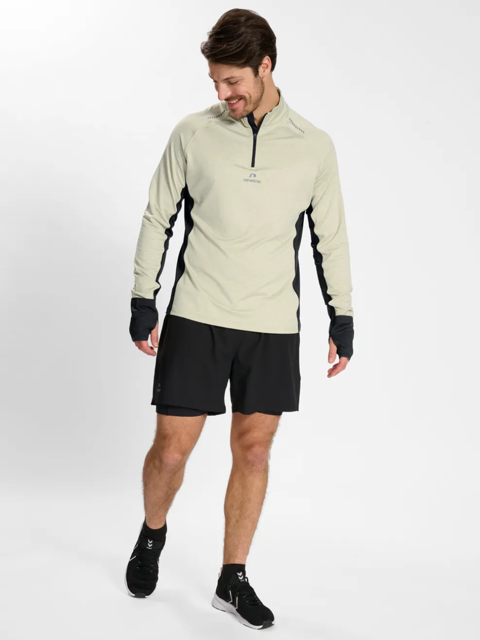 nwlMESA 1/2 ZIP L/S MEN